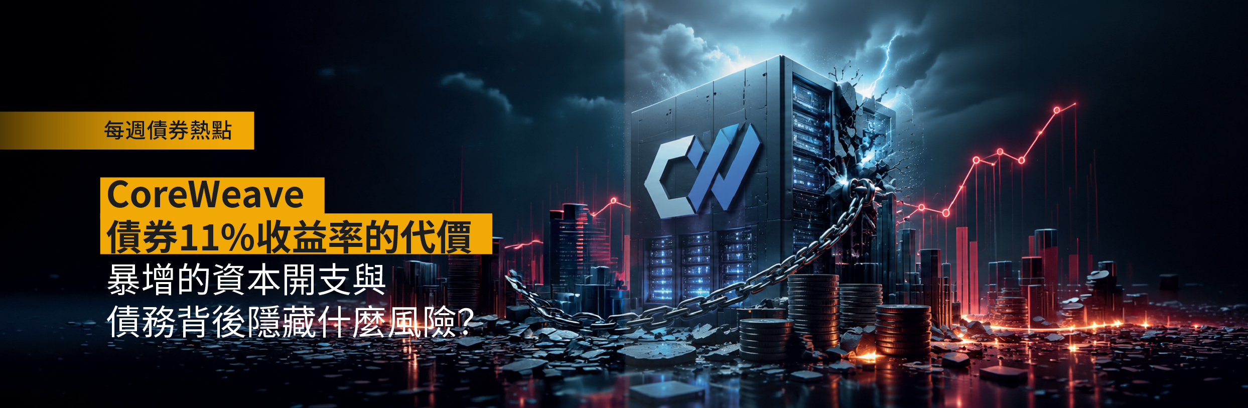 CoreWeave債券11%收益率的代價！暴增的資本開支與債務背後隱藏什麼風險？